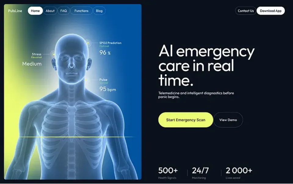 PulseLine desktop — Concept study